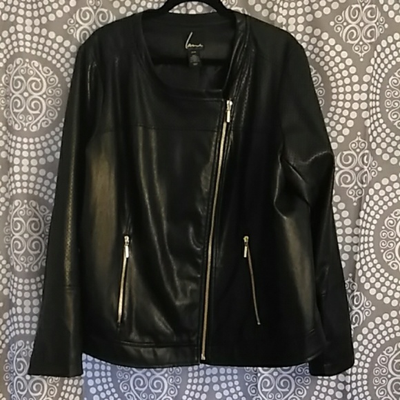 Lane Bryant Jackets & Blazers - Lane Bryant Faux Leather Jacket
